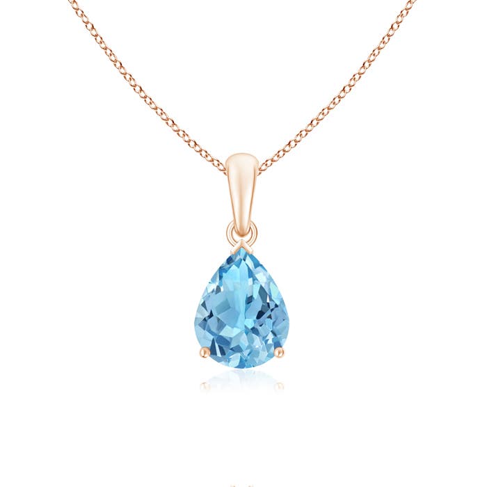 A - Swiss Blue Topaz / 1.9 CT / 14 KT Rose Gold