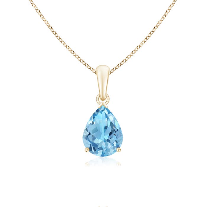 A - Swiss Blue Topaz / 1.9 CT / 14 KT Yellow Gold