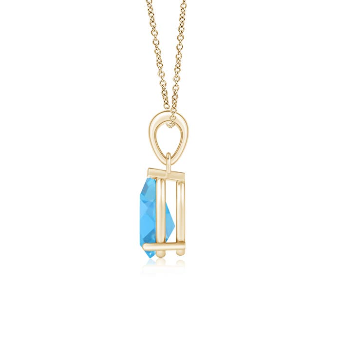 AA - Swiss Blue Topaz / 1.9 CT / 14 KT Yellow Gold