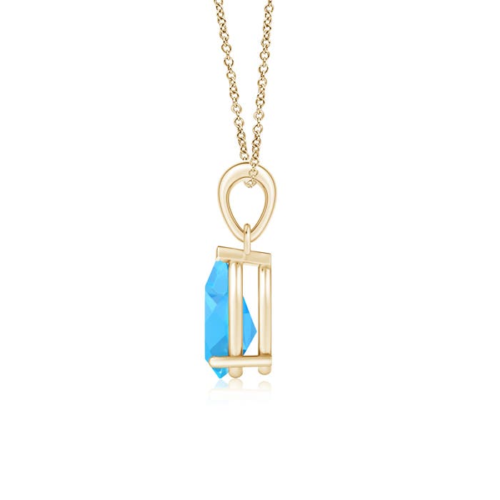 AAA - Swiss Blue Topaz / 1.9 CT / 14 KT Yellow Gold