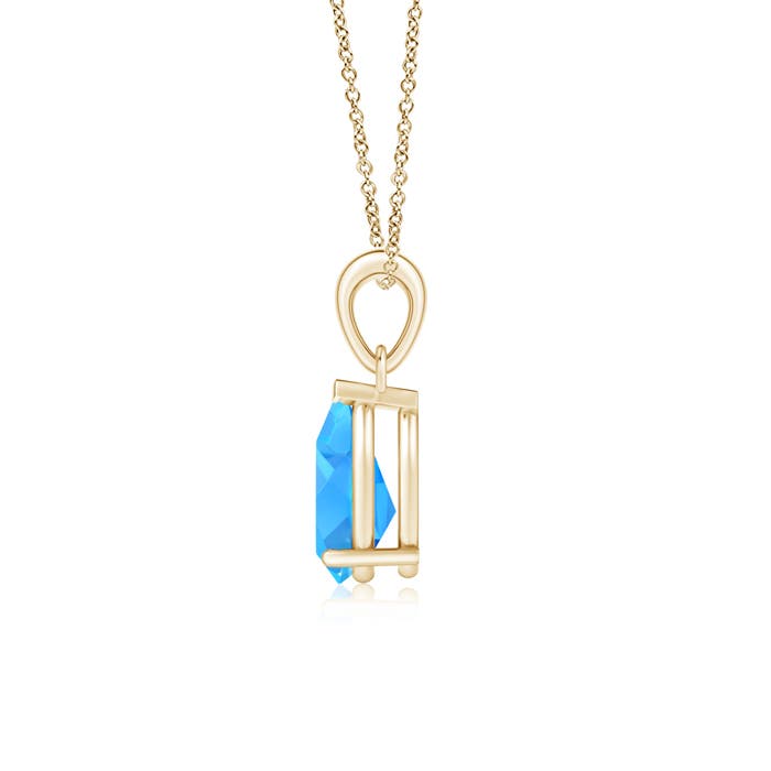 AAAA - Swiss Blue Topaz / 1.9 CT / 14 KT Yellow Gold