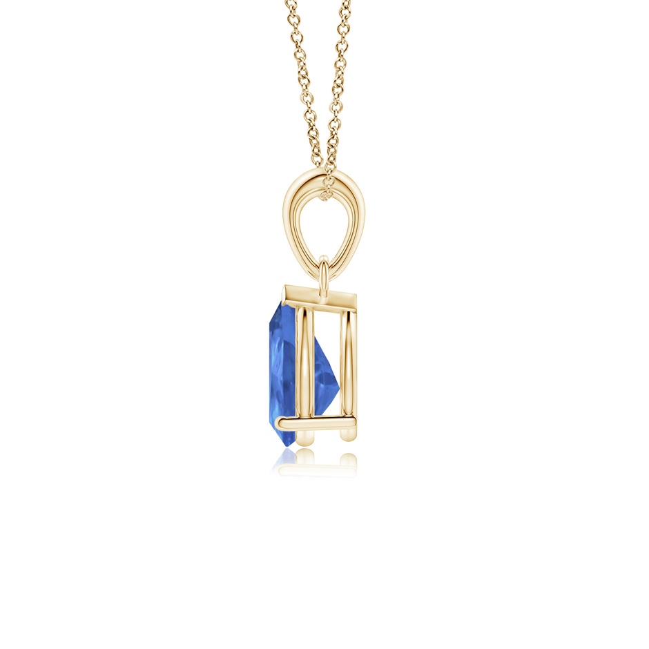8x6mm AA Pear-Shaped Tanzanite Solitaire Pendant in Yellow Gold side 199