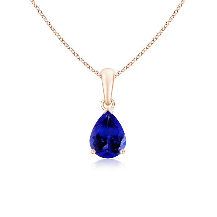 AAAA - Tanzanite / 1.1 CT / 14 KT Rose Gold