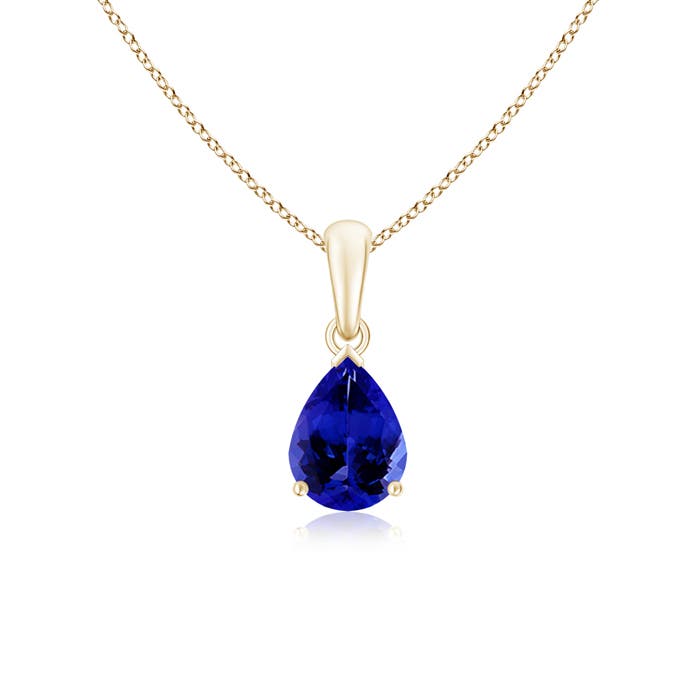 AAAA - Tanzanite / 1.1 CT / 14 KT Yellow Gold