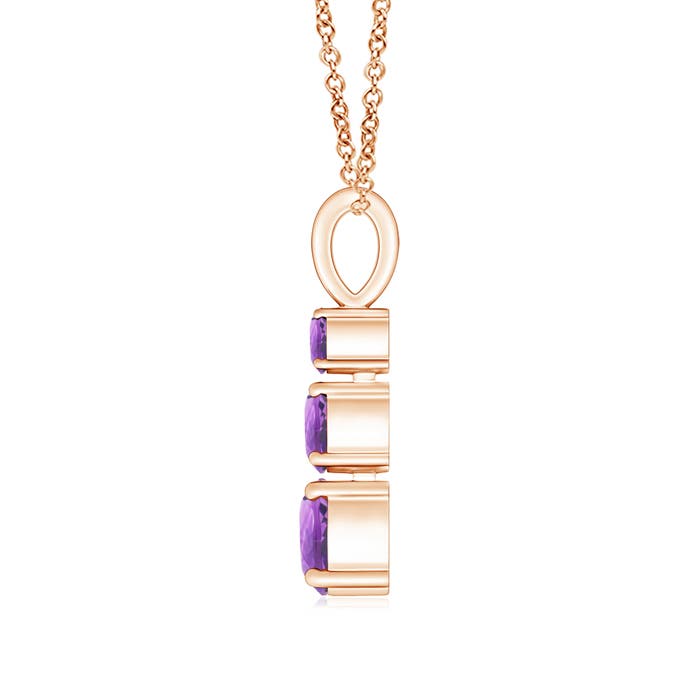 A - Amethyst / 0.8 CT / 14 KT Rose Gold