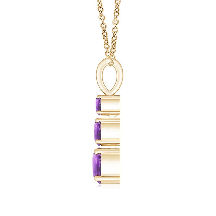 A - Amethyst / 0.8 CT / 14 KT Yellow Gold