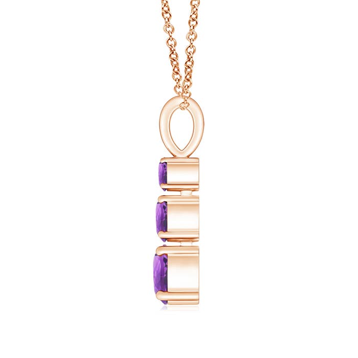 AA - Amethyst / 0.8 CT / 14 KT Rose Gold