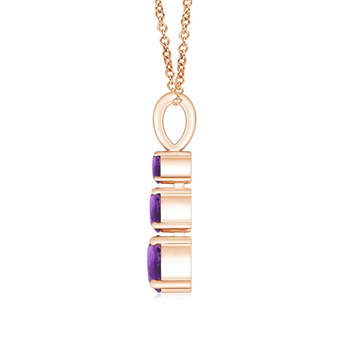 AAA - Amethyst / 0.8 CT / 14 KT Rose Gold