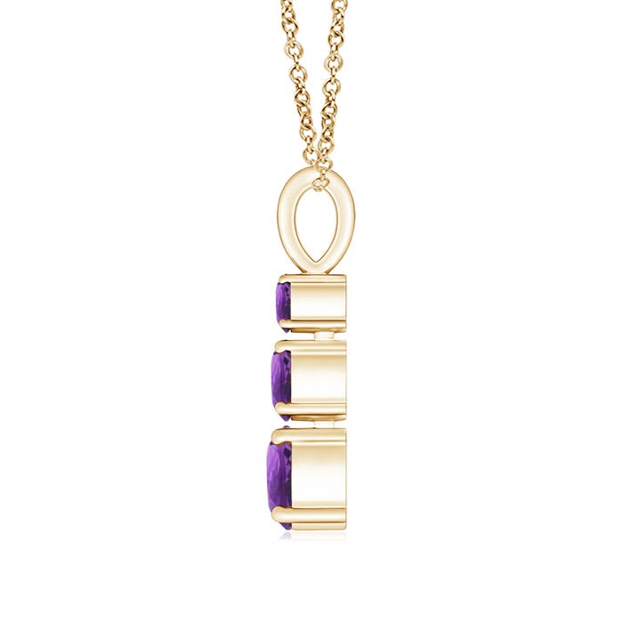 AAA - Amethyst / 0.8 CT / 14 KT Yellow Gold