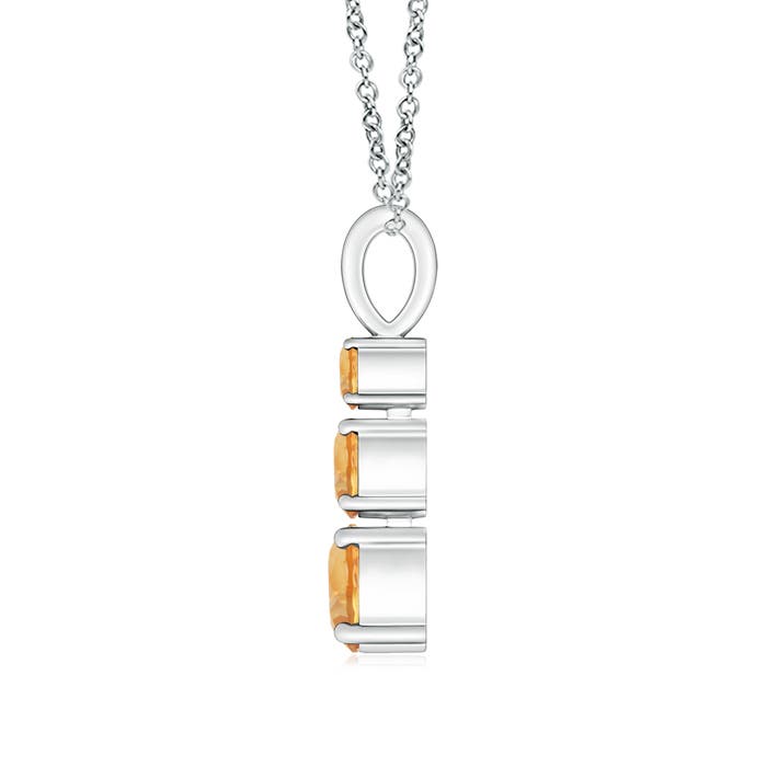 A - Citrine / 0.78 CT / 14 KT White Gold