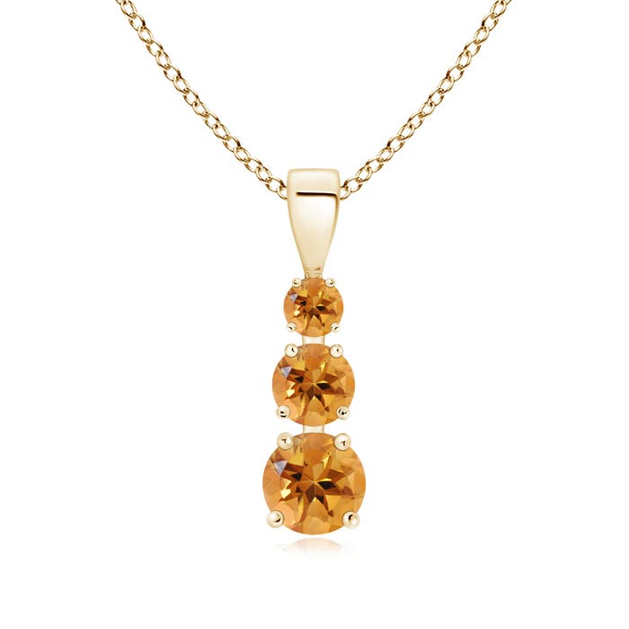 AA - Citrine / 0.78 CT / 14 KT Yellow Gold