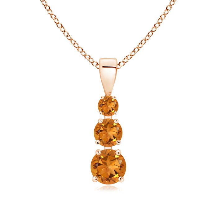 AAA - Citrine / 0.78 CT / 14 KT Rose Gold