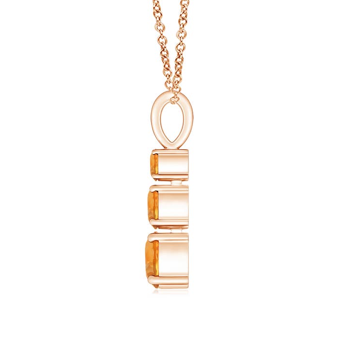 AAA - Citrine / 0.78 CT / 14 KT Rose Gold