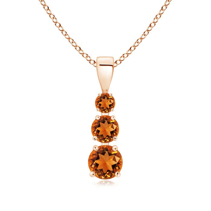 AAAA - Citrine / 0.78 CT / 14 KT Rose Gold