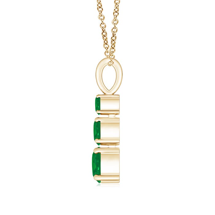 AA - Emerald / 0.79 CT / 14 KT Yellow Gold