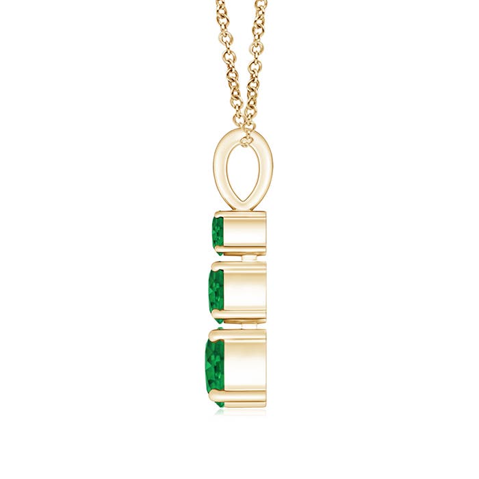 AAA - Emerald / 0.79 CT / 14 KT Yellow Gold