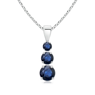 Round AA Blue Sapphire