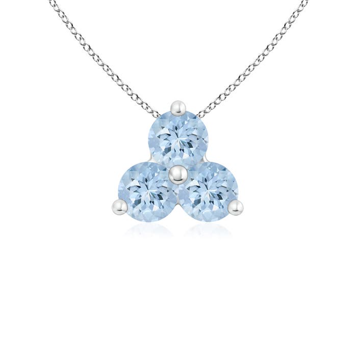 AA - Aquamarine / 0.3 CT / 14 KT White Gold