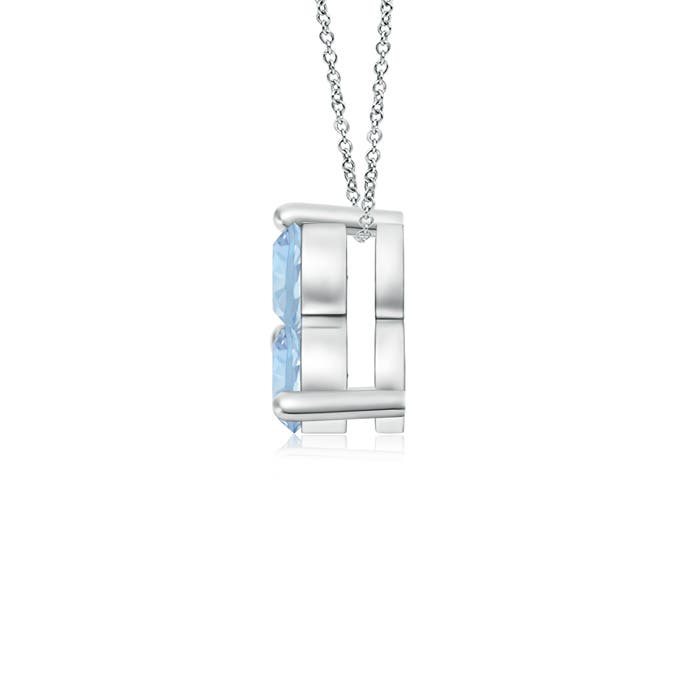 AA - Aquamarine / 0.3 CT / 14 KT White Gold