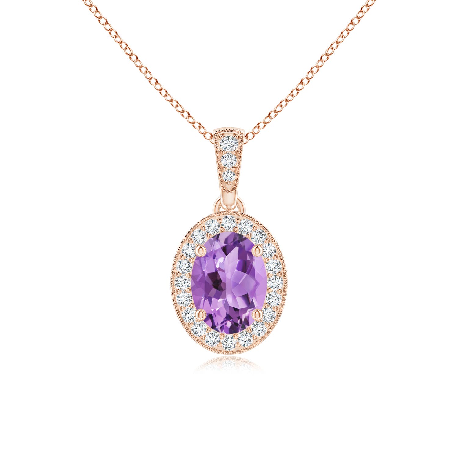 A - Amethyst / 0.82 CT / 14 KT Rose Gold