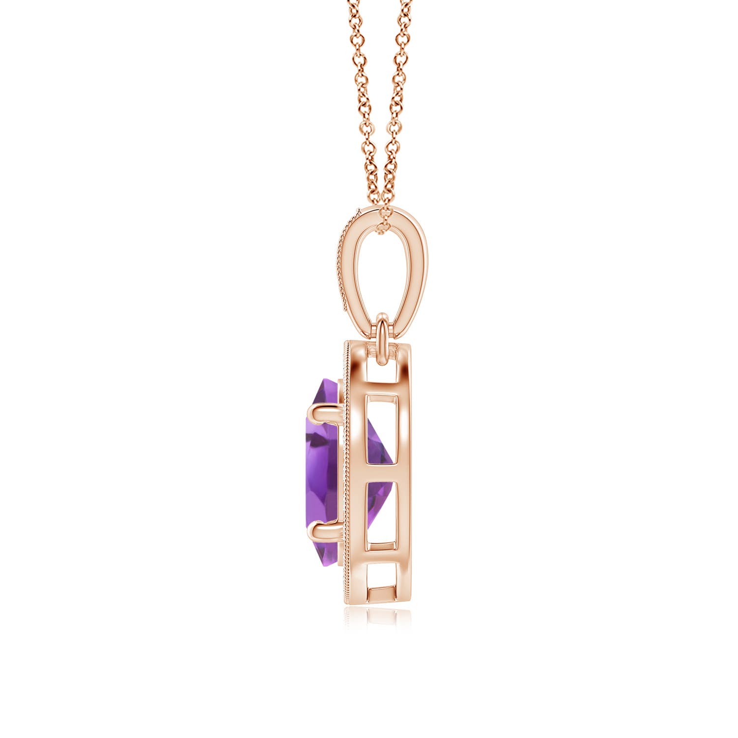 A - Amethyst / 1.33 CT / 14 KT Rose Gold