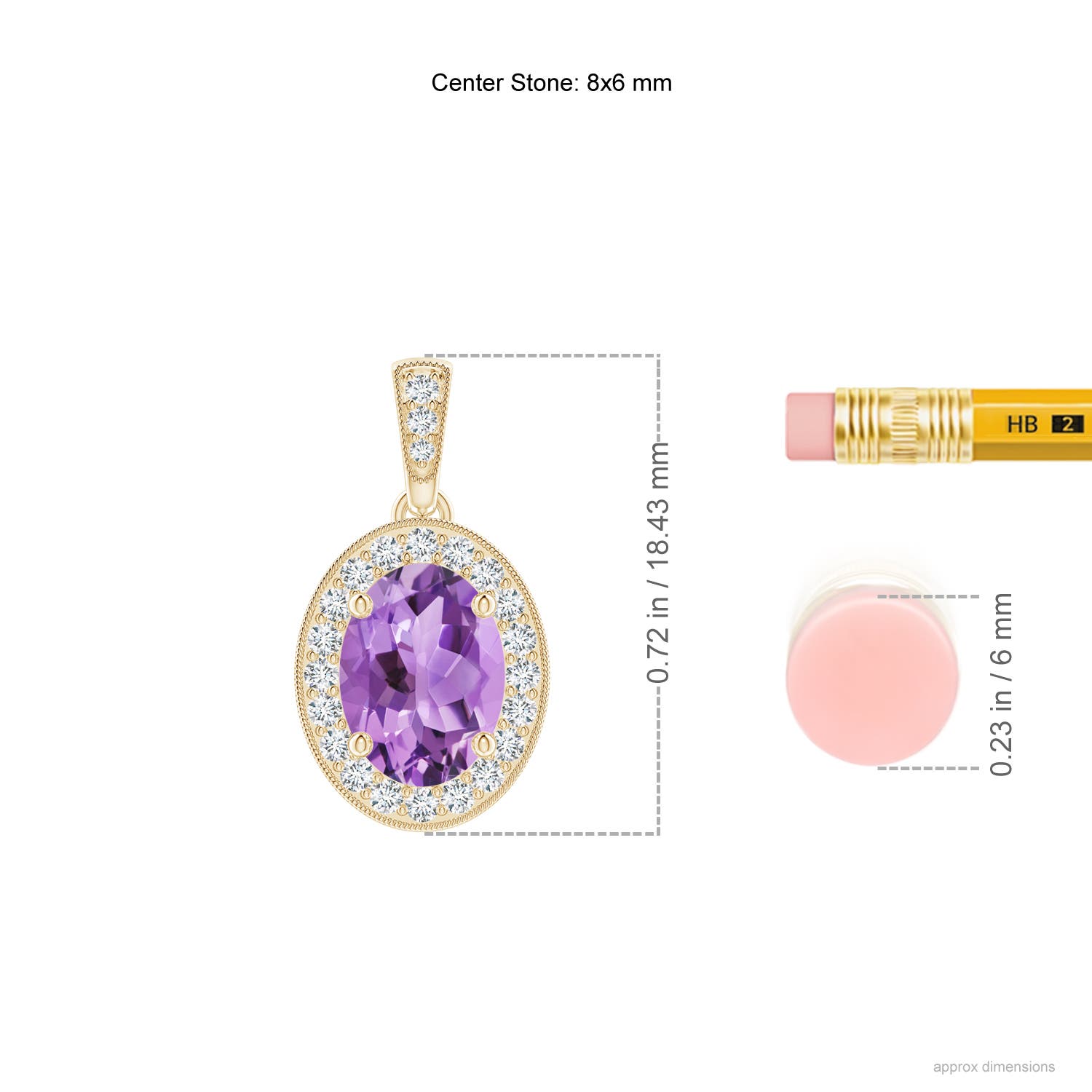 A - Amethyst / 1.33 CT / 14 KT Yellow Gold