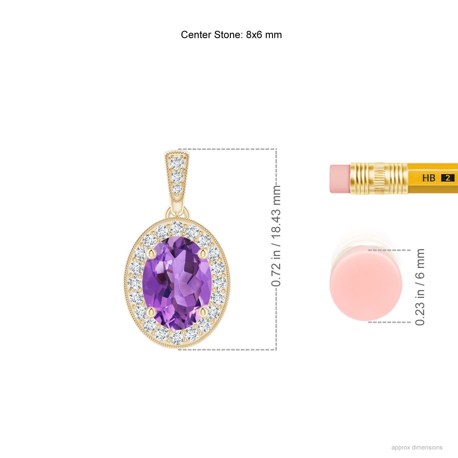 AA - Amethyst / 1.33 CT / 14 KT Yellow Gold