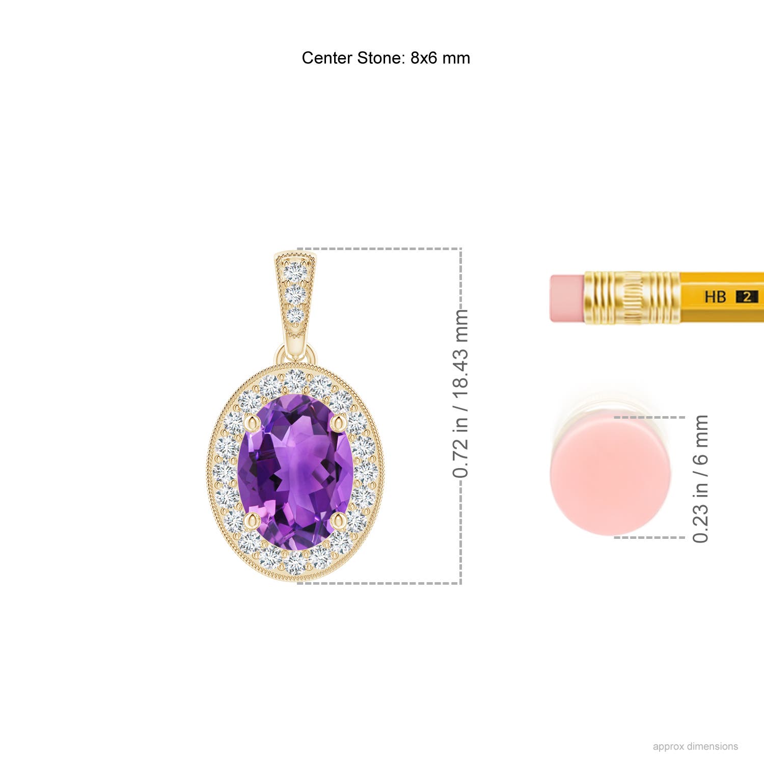 AAA - Amethyst / 1.33 CT / 14 KT Yellow Gold