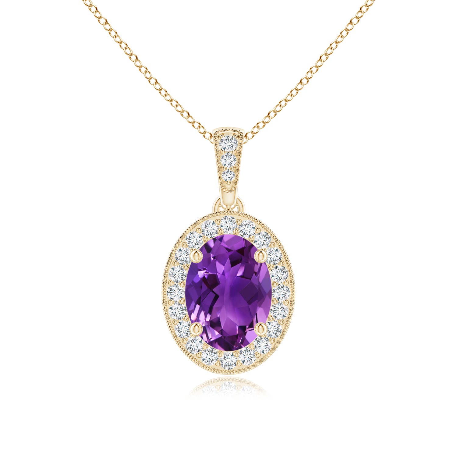 AAAA - Amethyst / 1.33 CT / 14 KT Yellow Gold