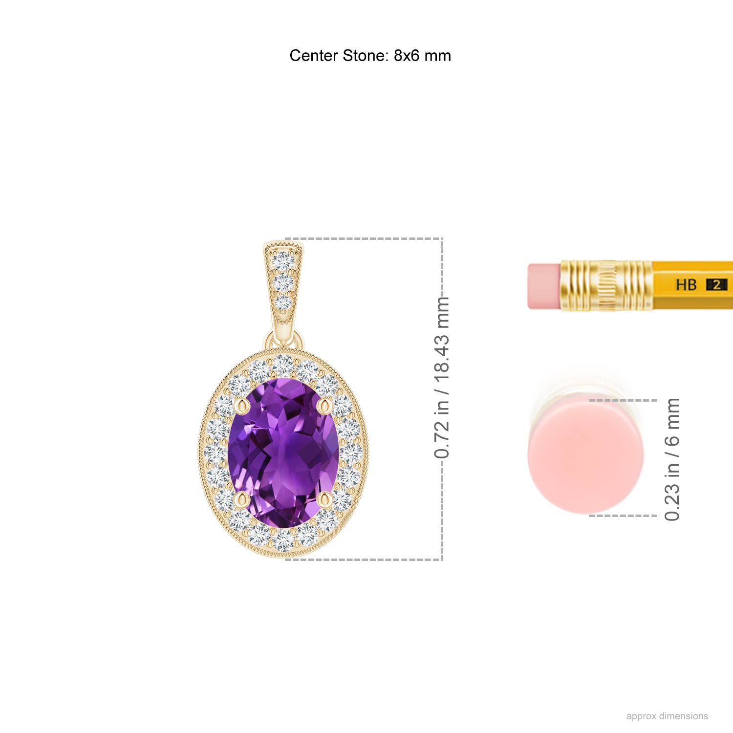 AAAA - Amethyst / 1.33 CT / 14 KT Yellow Gold