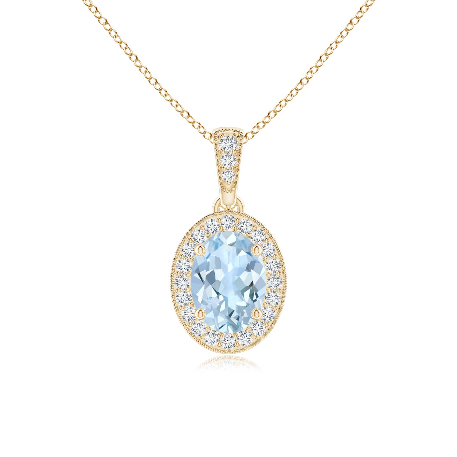 AA - Aquamarine / 0.72 CT / 14 KT Yellow Gold