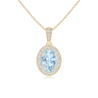 Oval AA Aquamarine