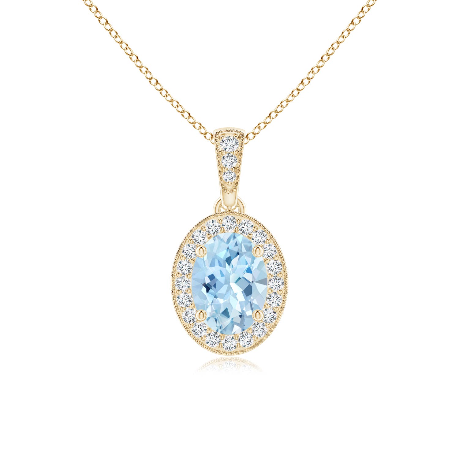 AAA - Aquamarine / 0.72 CT / 14 KT Yellow Gold