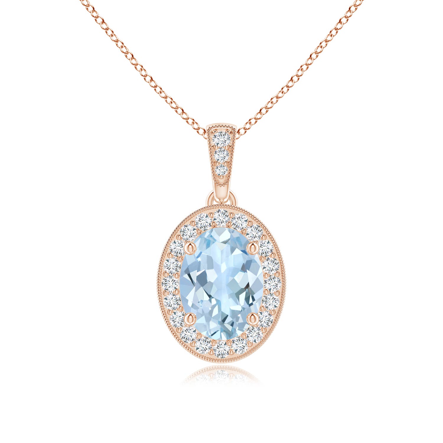 AA - Aquamarine / 1.18 CT / 14 KT Rose Gold