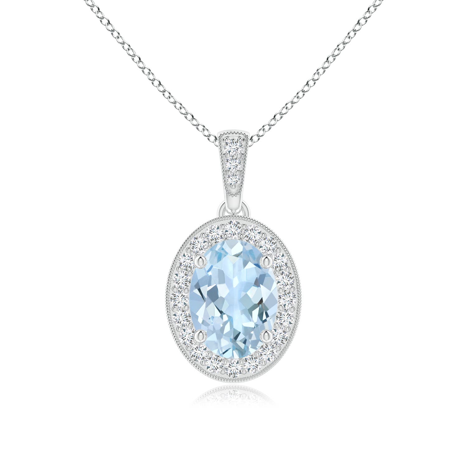 AA - Aquamarine / 1.18 CT / 14 KT White Gold