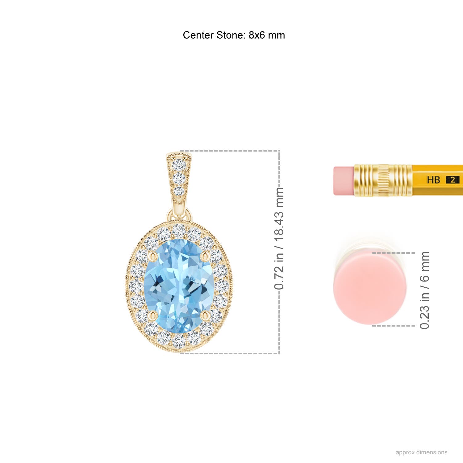 AAAA - Aquamarine / 1.18 CT / 14 KT Yellow Gold