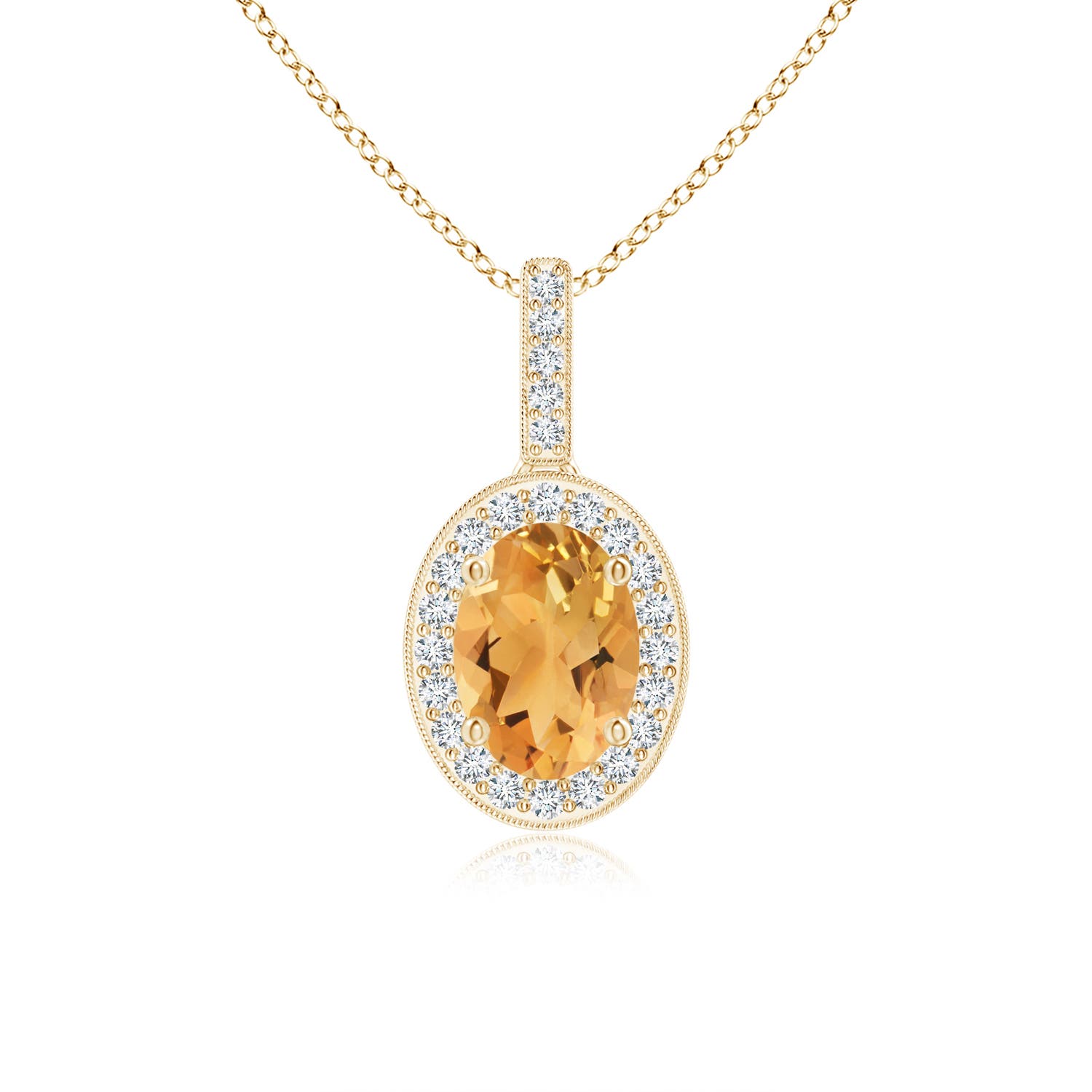 A - Citrine / 0.87 CT / 14 KT Yellow Gold