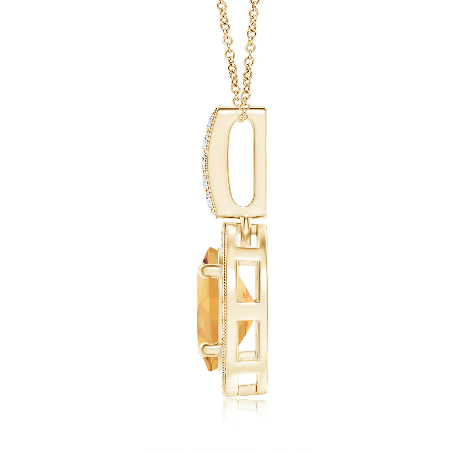 A - Citrine / 1.28 CT / 14 KT Yellow Gold