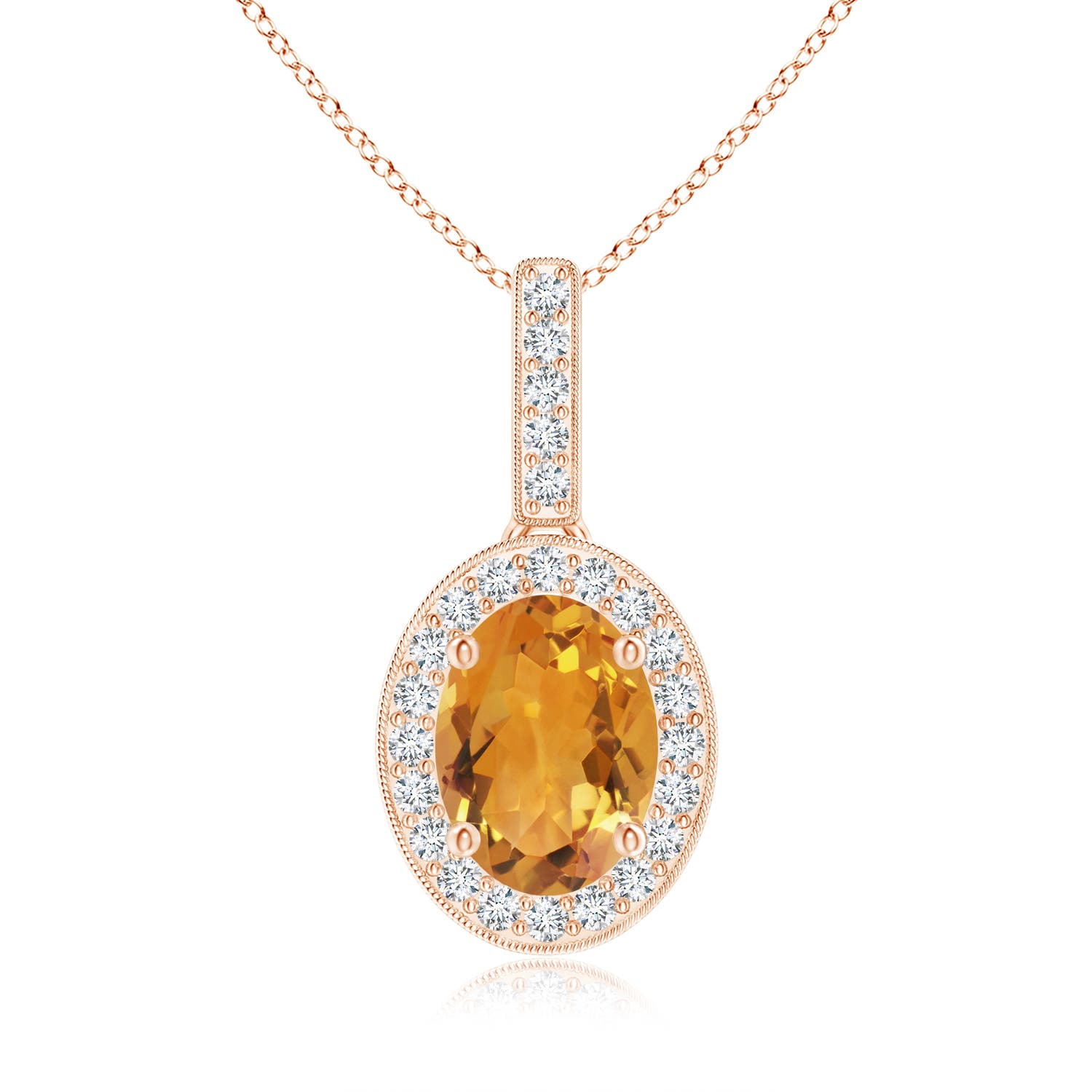 AA - Citrine / 1.28 CT / 14 KT Rose Gold