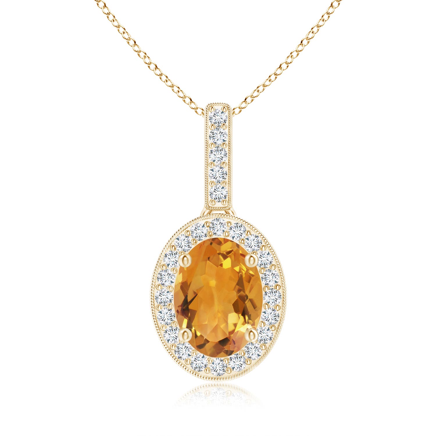 AA - Citrine / 1.28 CT / 14 KT Yellow Gold