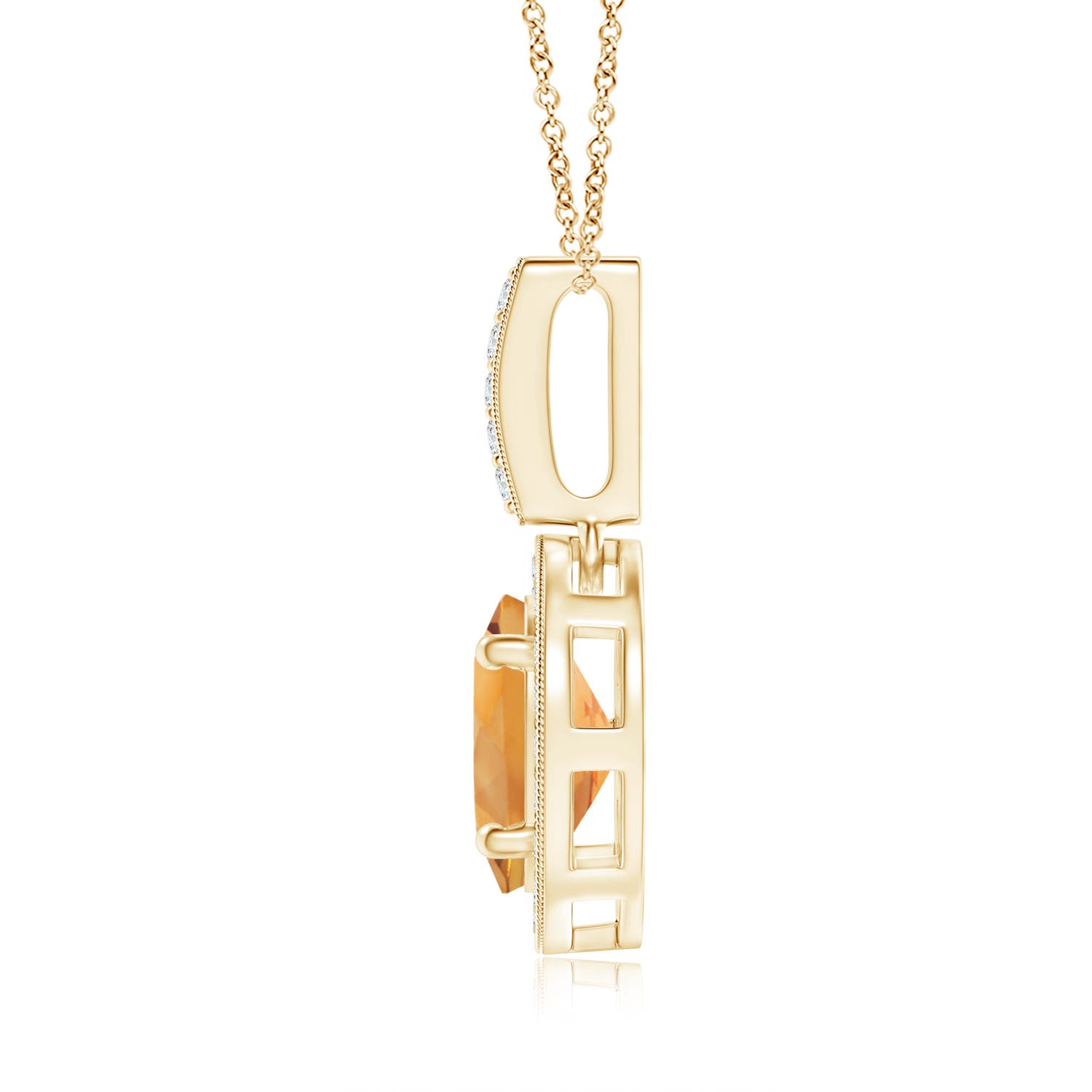 AA - Citrine / 1.28 CT / 14 KT Yellow Gold