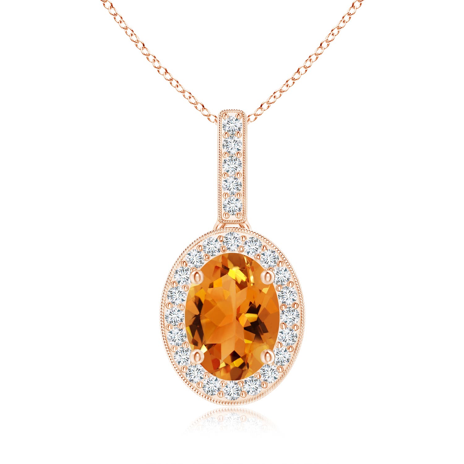 AAA - Citrine / 1.28 CT / 14 KT Rose Gold