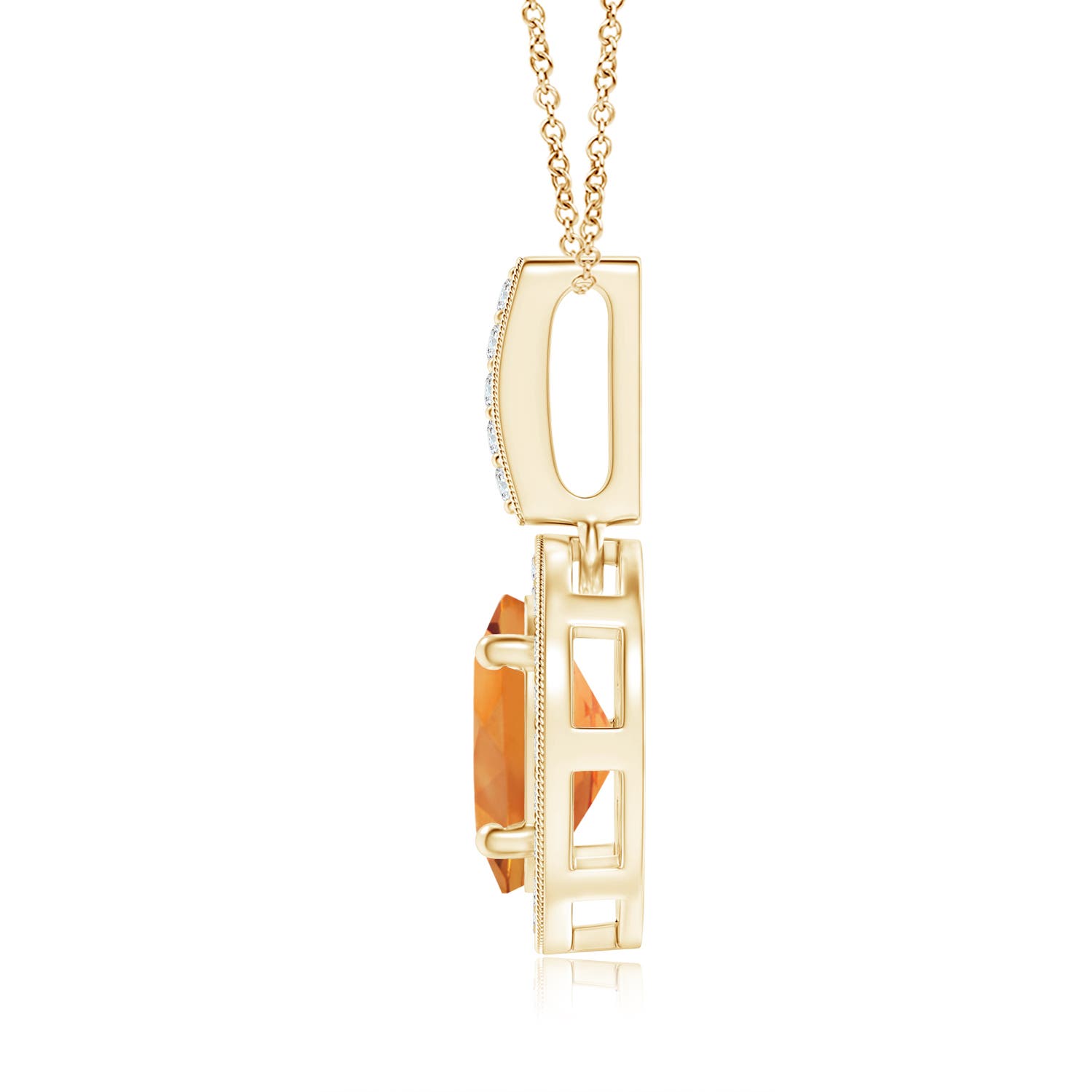 AAA - Citrine / 1.28 CT / 14 KT Yellow Gold