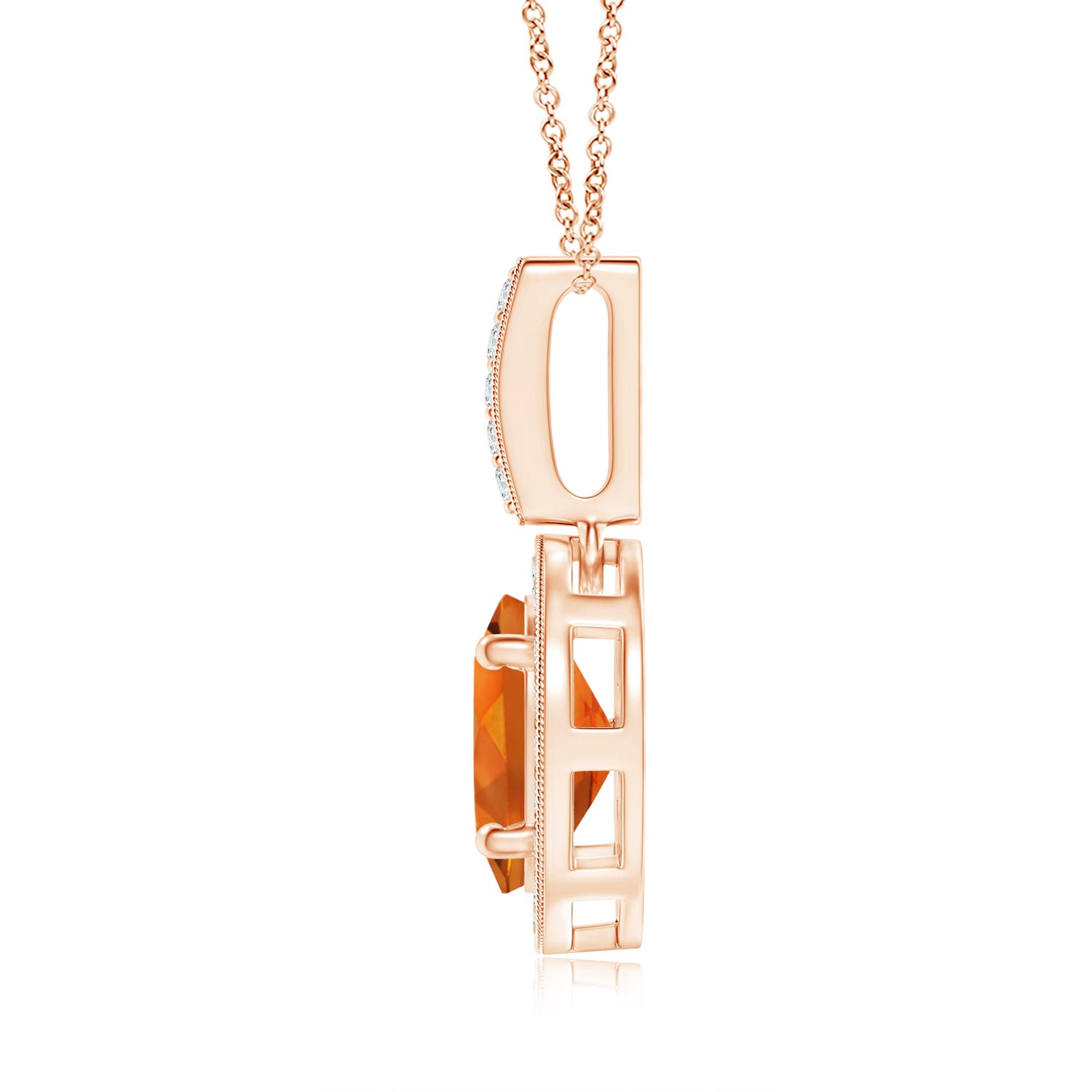 AAAA - Citrine / 1.28 CT / 14 KT Rose Gold