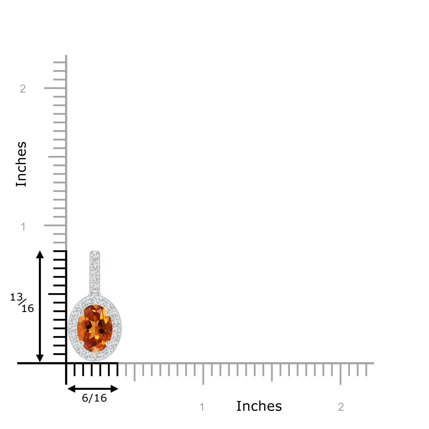 AAAA - Citrine / 1.28 CT / 14 KT White Gold