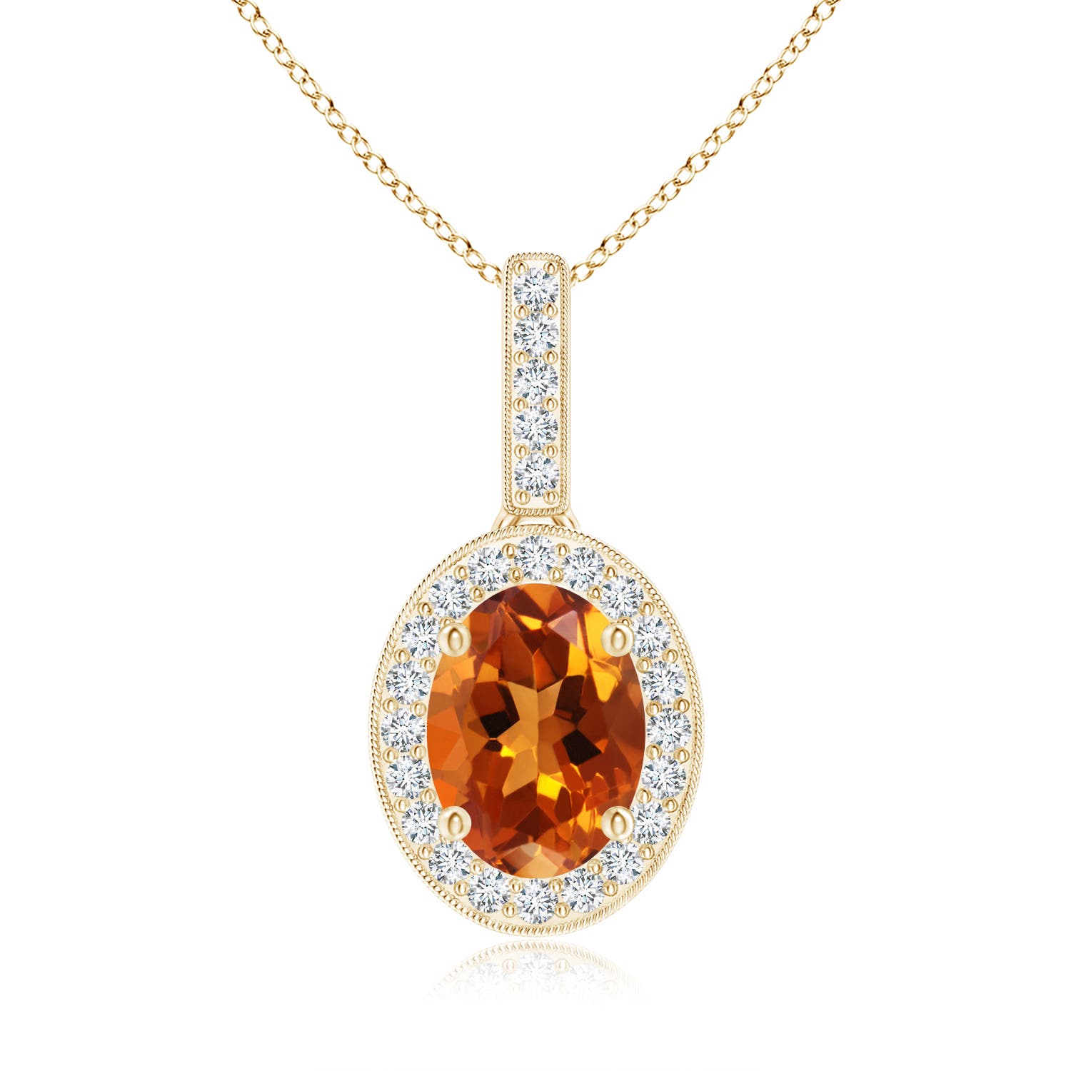 AAAA - Citrine / 1.28 CT / 14 KT Yellow Gold