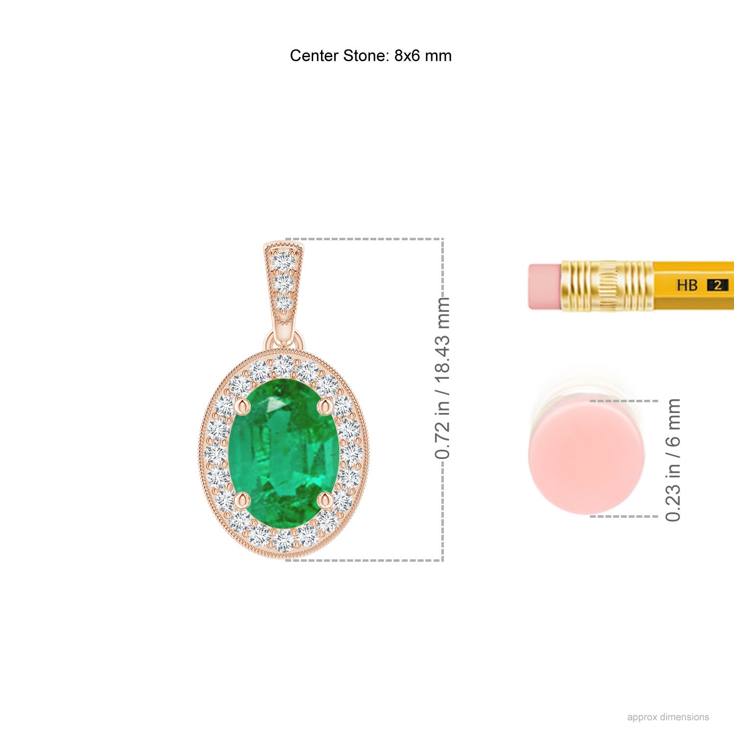 AA - Emerald / 1.28 CT / 14 KT Rose Gold