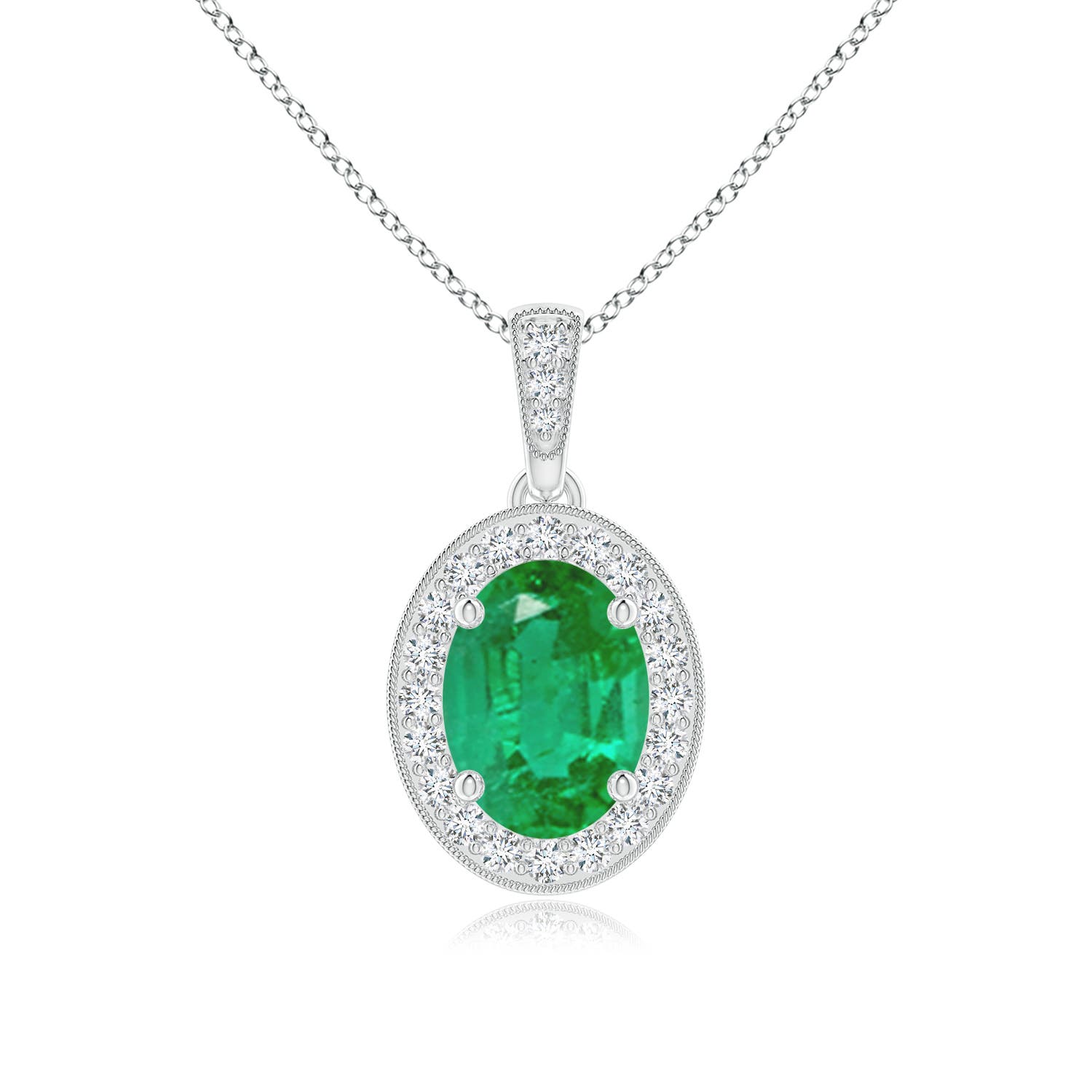 AA - Emerald / 1.28 CT / 14 KT White Gold