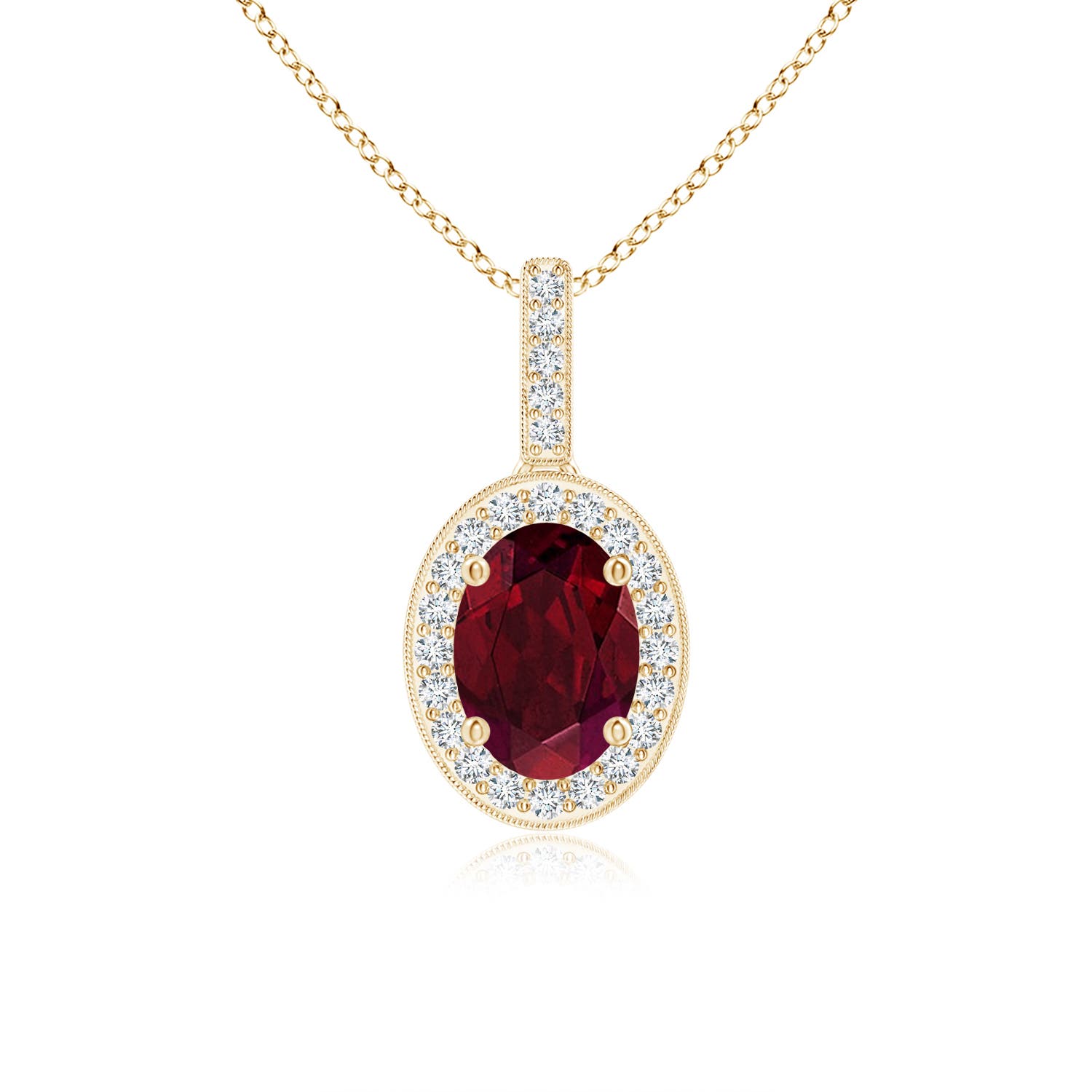 AA - Garnet / 1.02 CT / 14 KT Yellow Gold