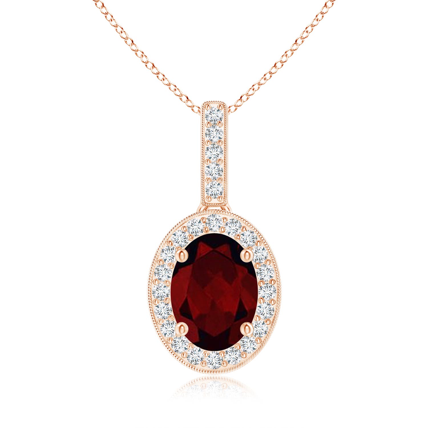 A - Garnet / 1.63 CT / 14 KT Rose Gold